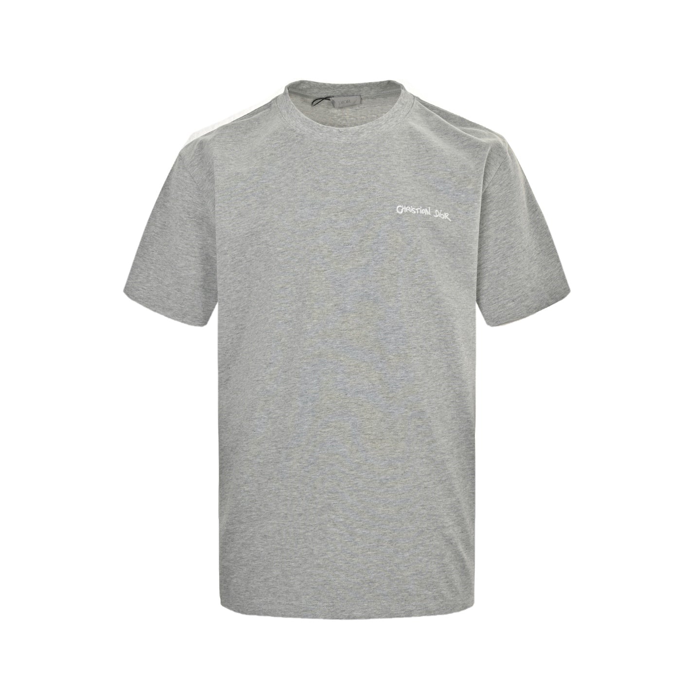 cursive signature embroidered lettering short sleeves