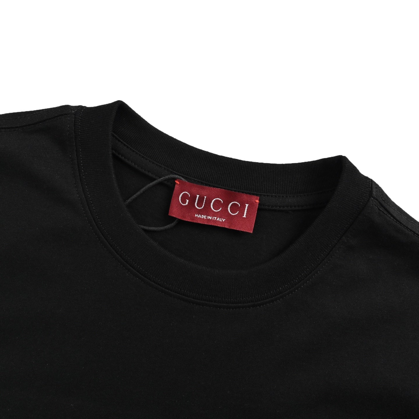 Dark pattern embroidered letter short sleeves