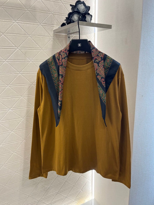 25 New Products Scarf Round Neck Top