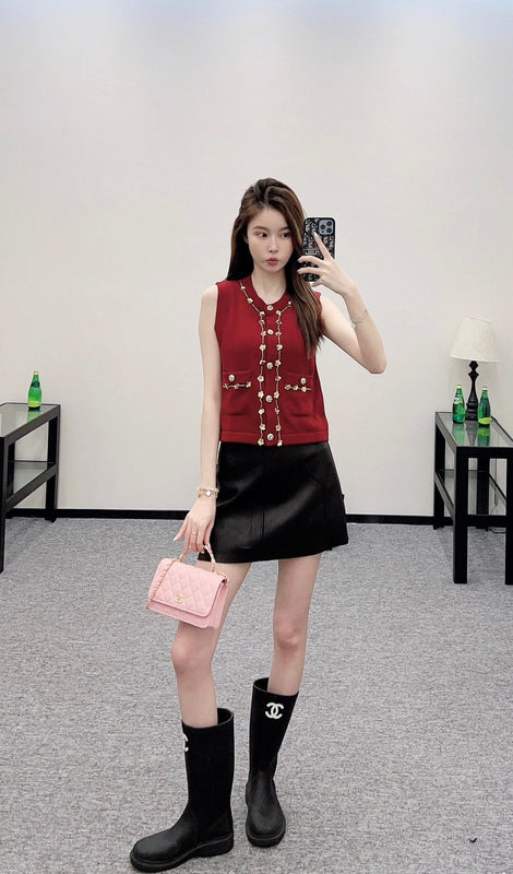 25 New Arrival Beaded Knit Vest