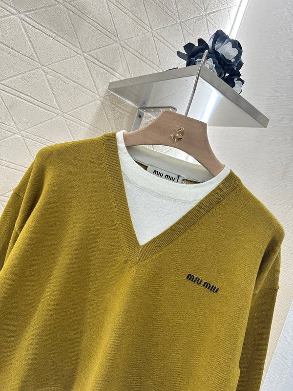2025 new product Knitted long-sleeved sweater