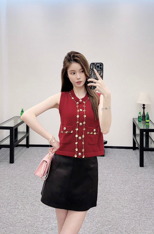 25 New Arrival Beaded Knit Vest
