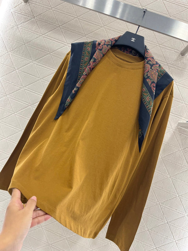 25 New Products Scarf Round Neck Top