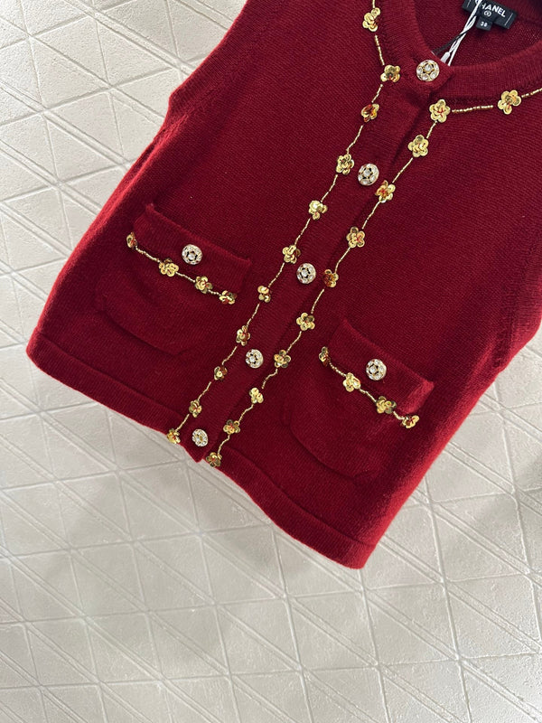 25 New Arrival Beaded Knit Vest