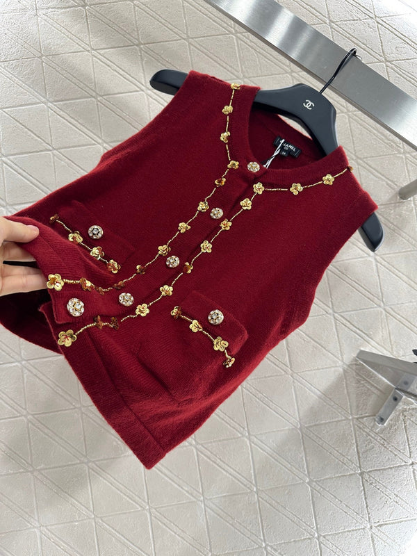25 New Arrival Beaded Knit Vest