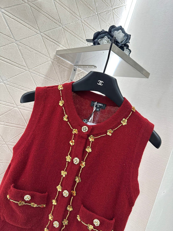 25 New Arrival Beaded Knit Vest