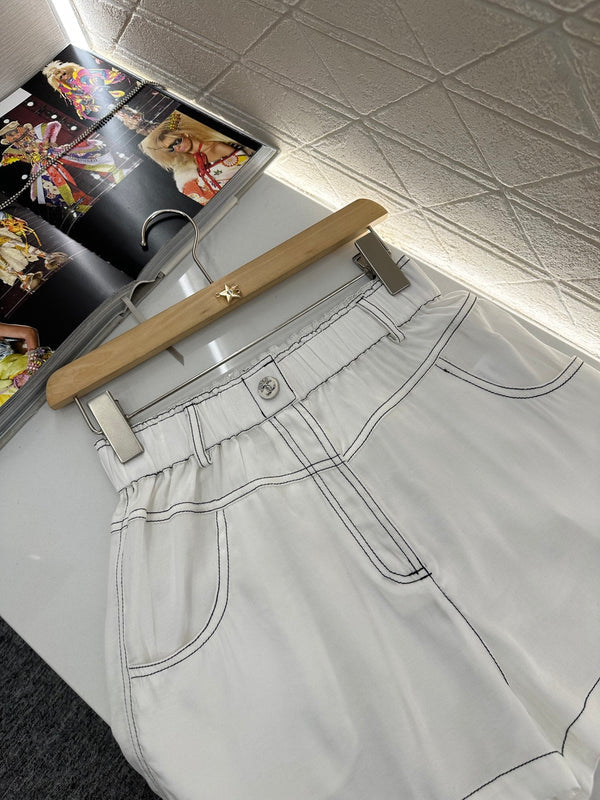 2025 new product Double C vest shorts set