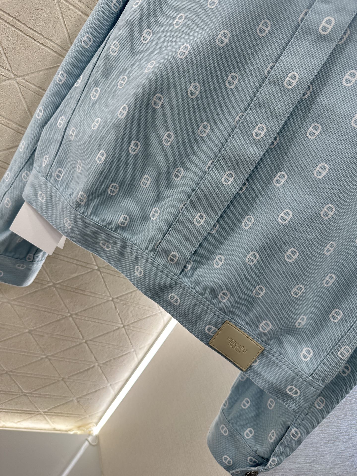 Printed denim jacket
