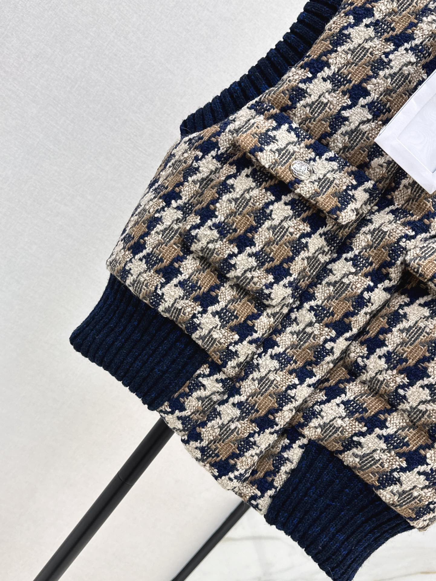 Ski Tweed Plaid Down Vest