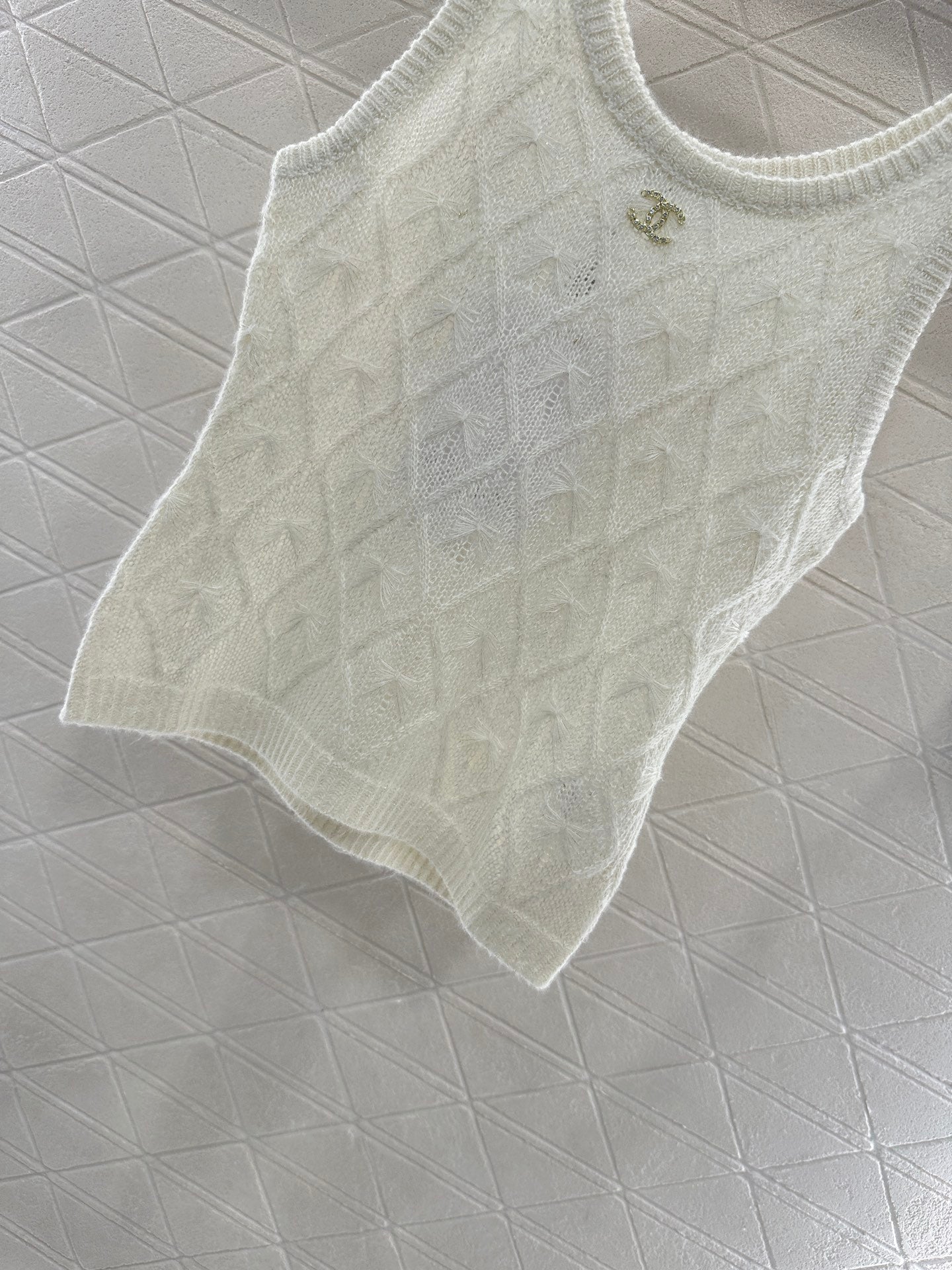 Fireworks Rhinestone Knit Vest