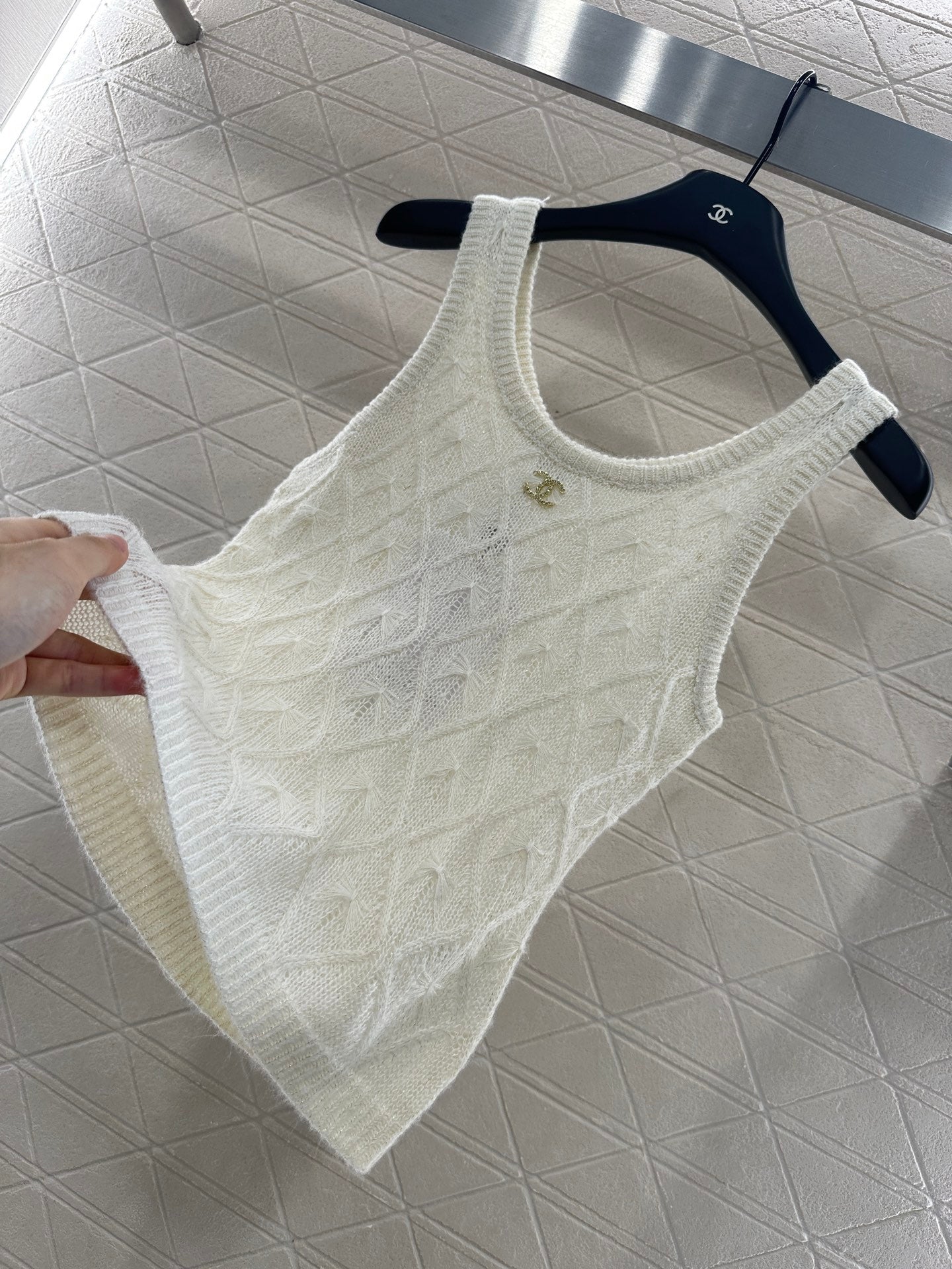 Fireworks Rhinestone Knit Vest