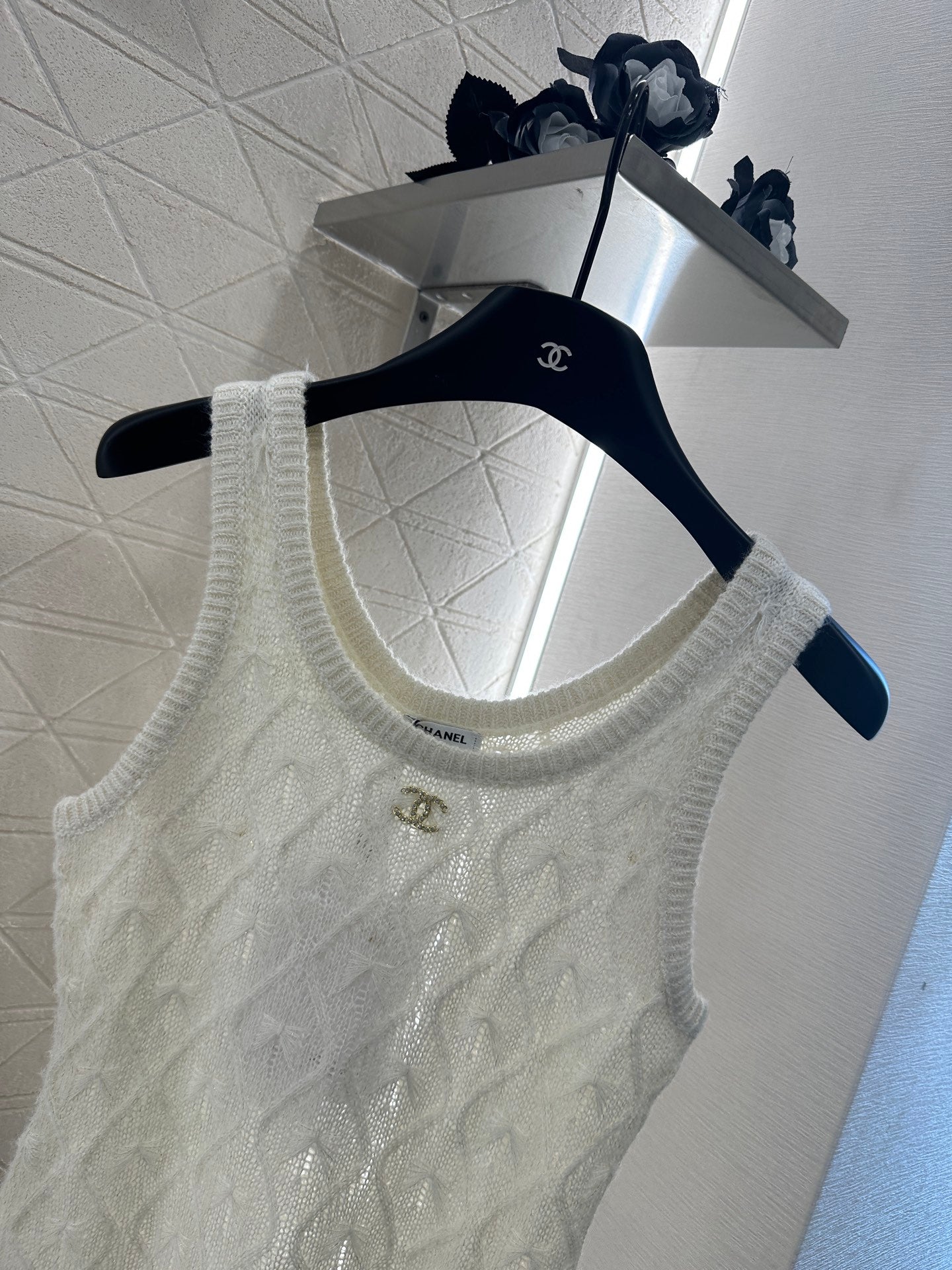Fireworks Rhinestone Knit Vest