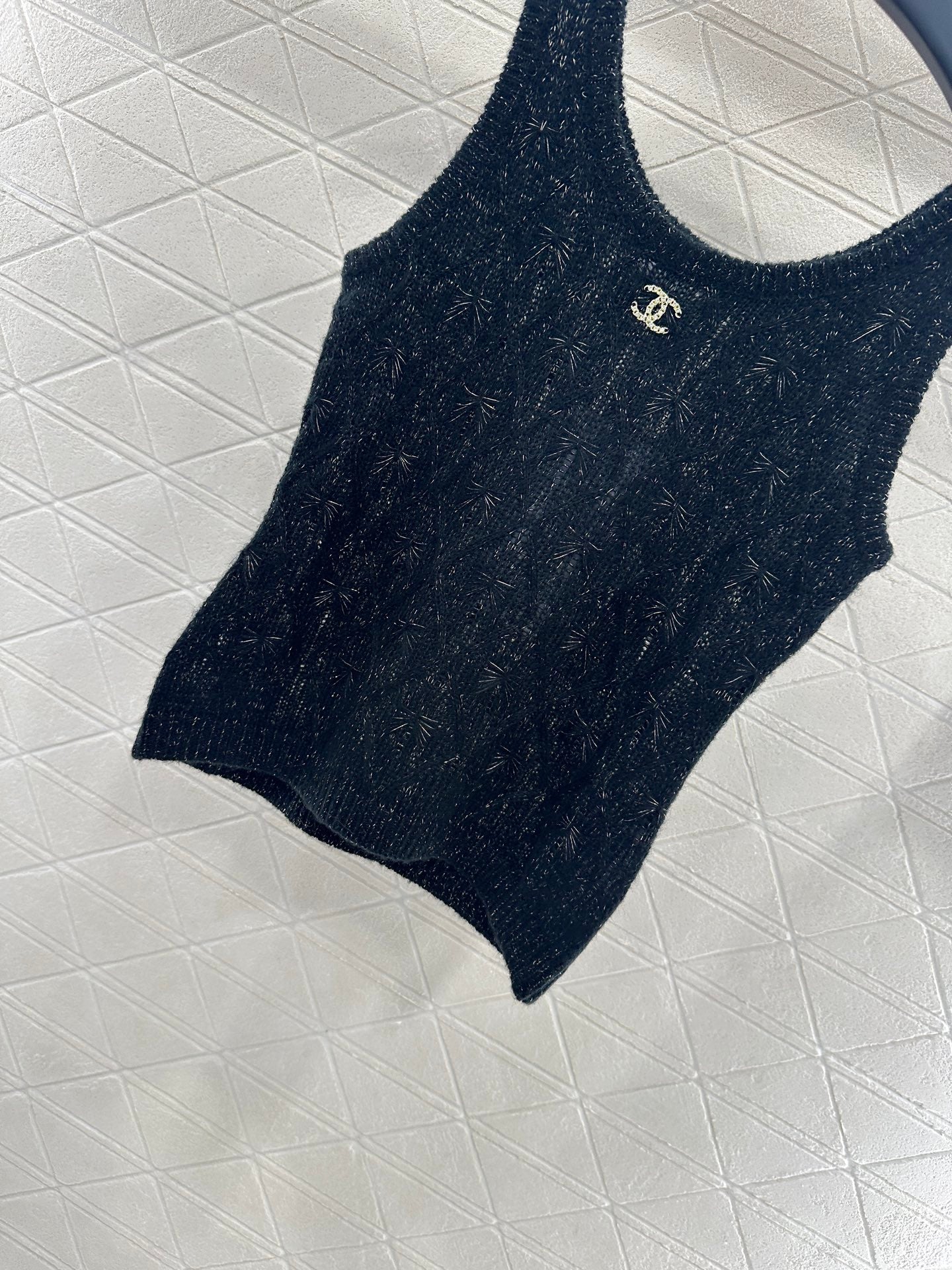 Fireworks Rhinestone Knit Vest