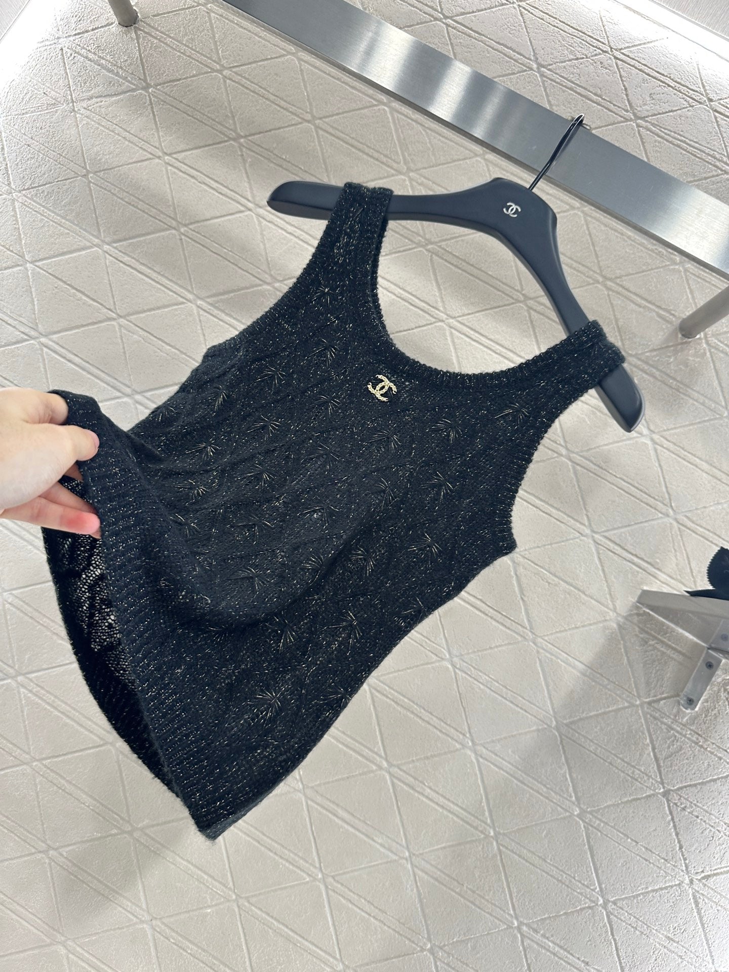 Fireworks Rhinestone Knit Vest