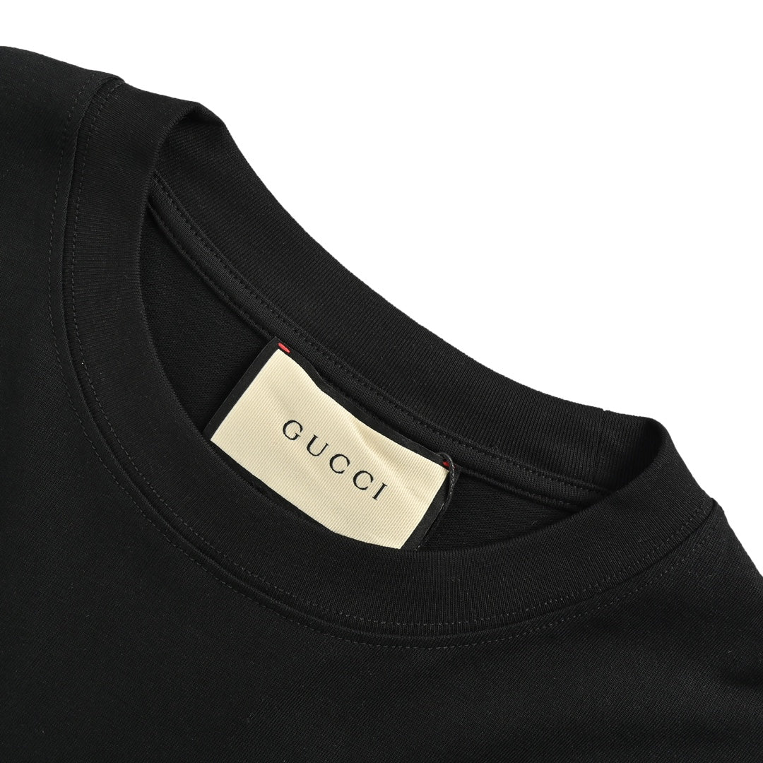 Love tongue foam printed short sleeves