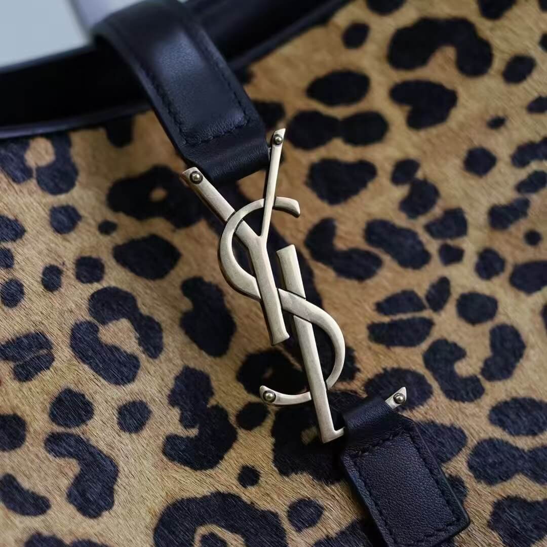 Modern Vintage Leopard Print Hobo Bag