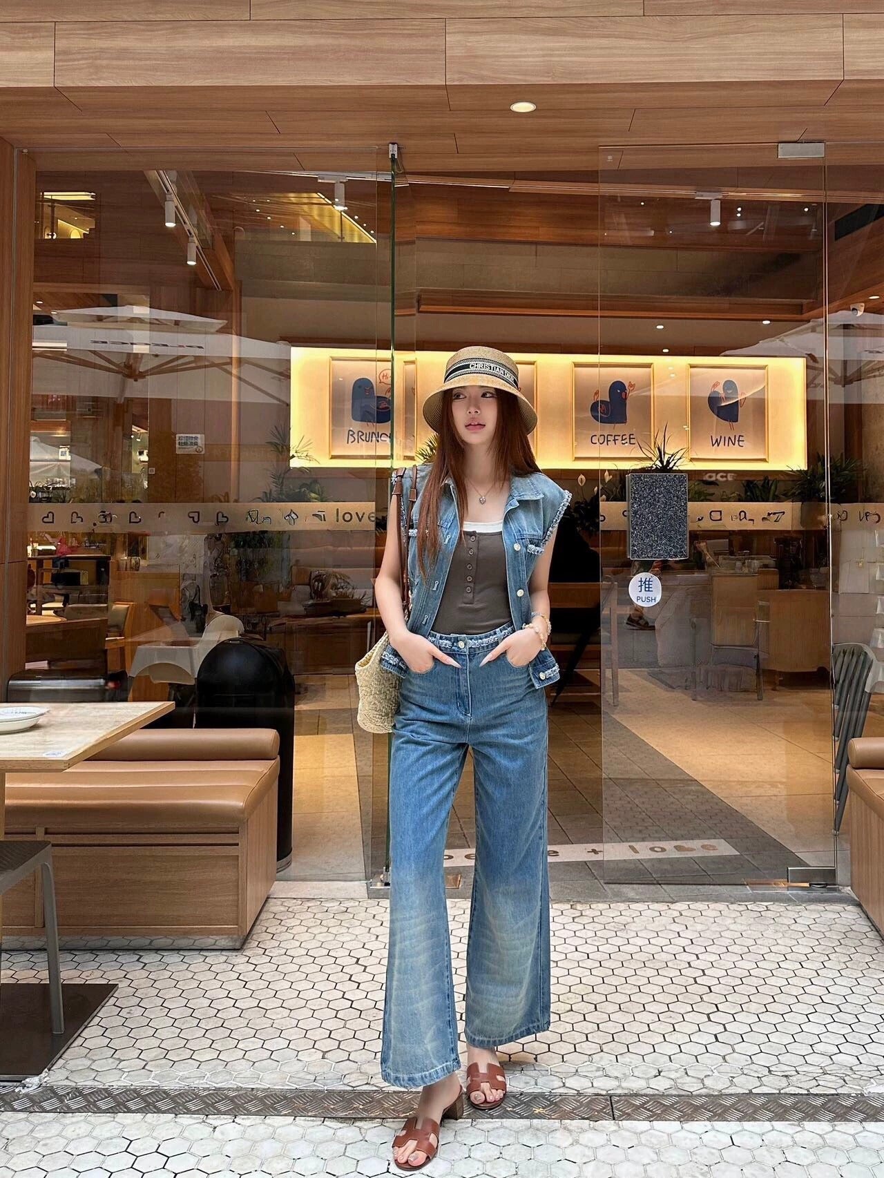 25 new denim twist braided suit
