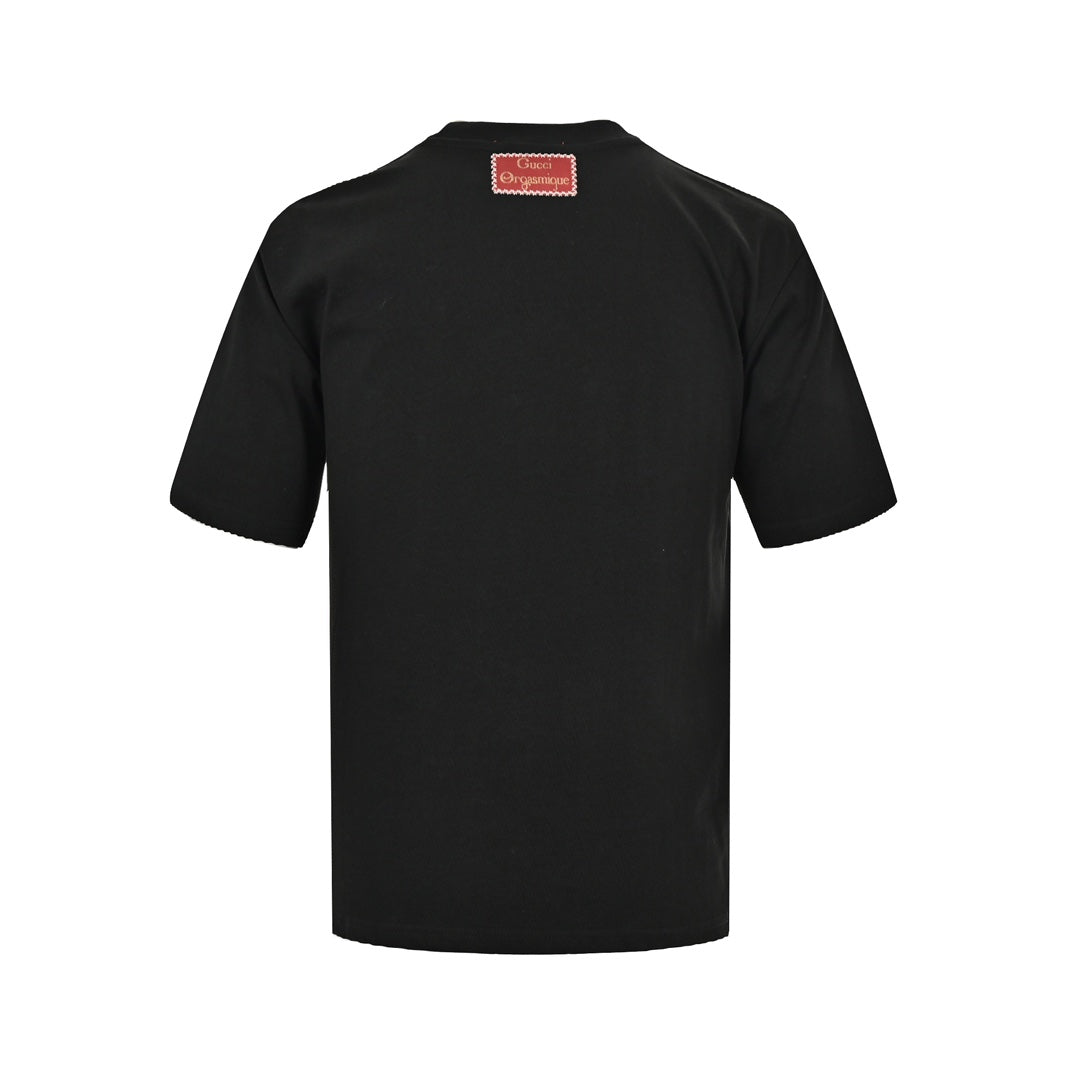 25ss Double G gold logo embroidered short sleeves