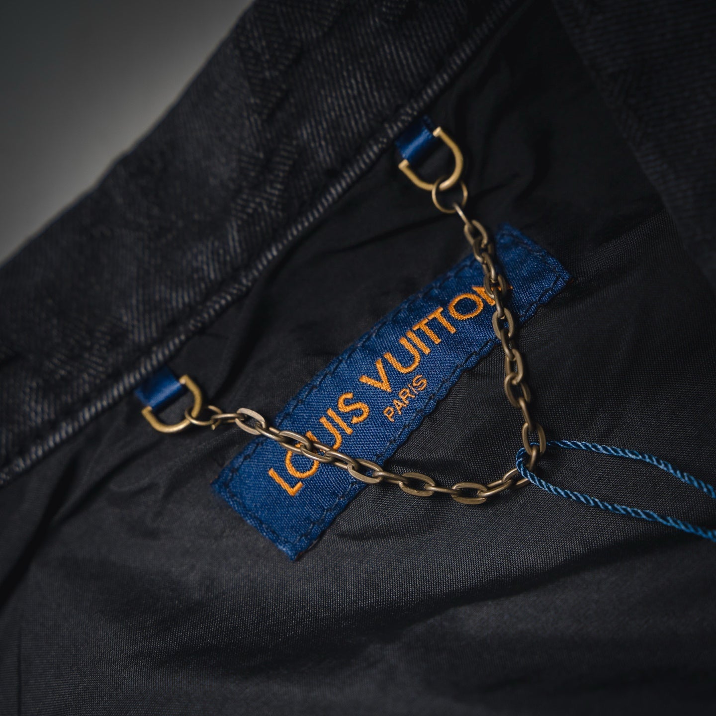 25FW Allover Monogram Gray Jacquard Denim Jacket