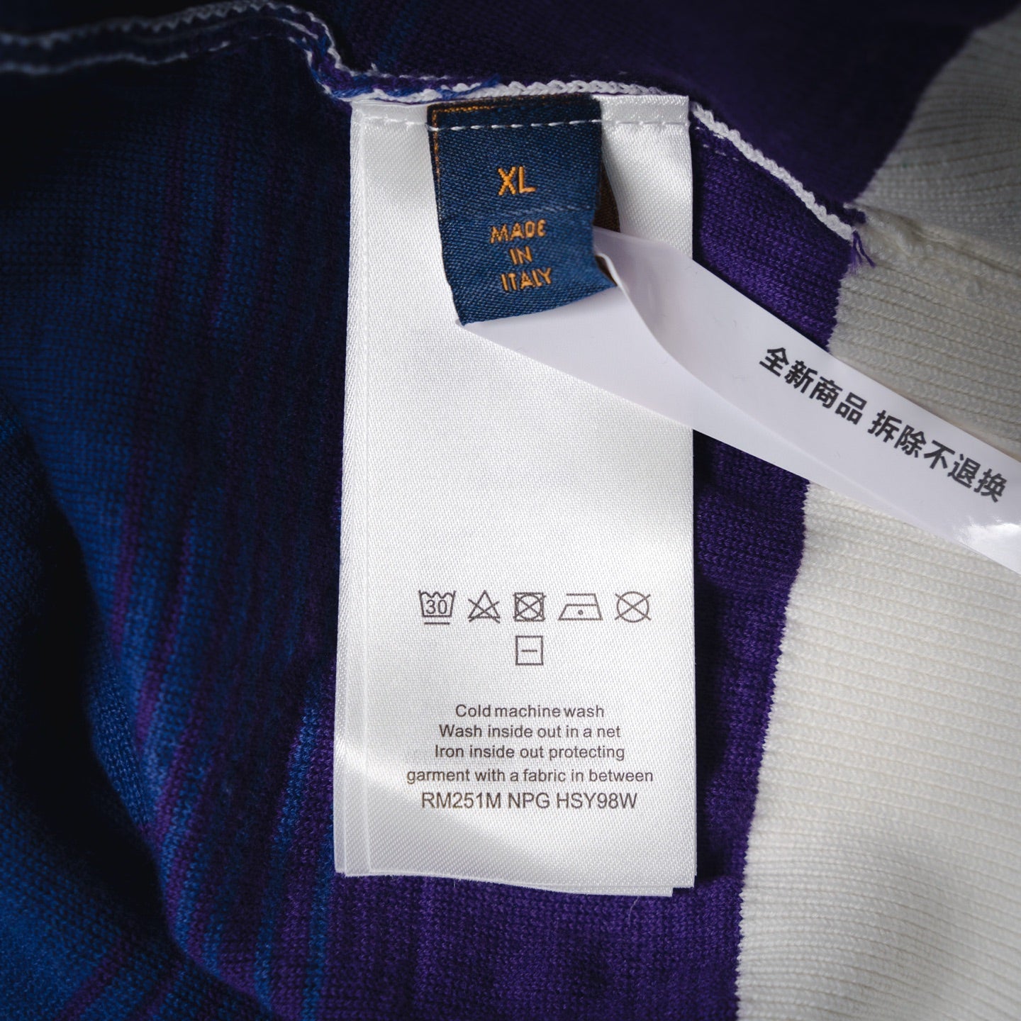 25 Gradient all-over print knitted crewneck sweater