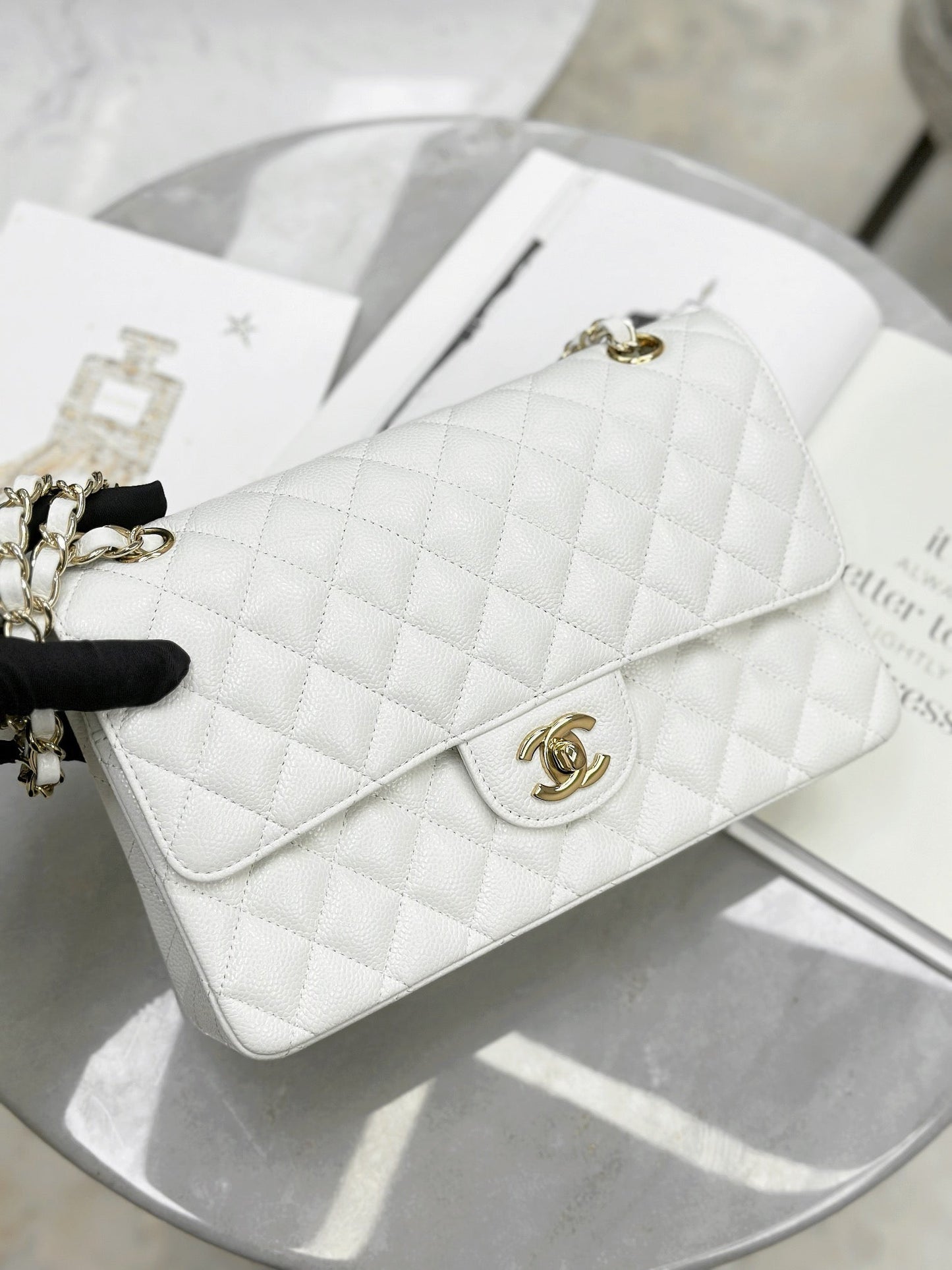 ππππ¦ White Ball Gold--lambskin