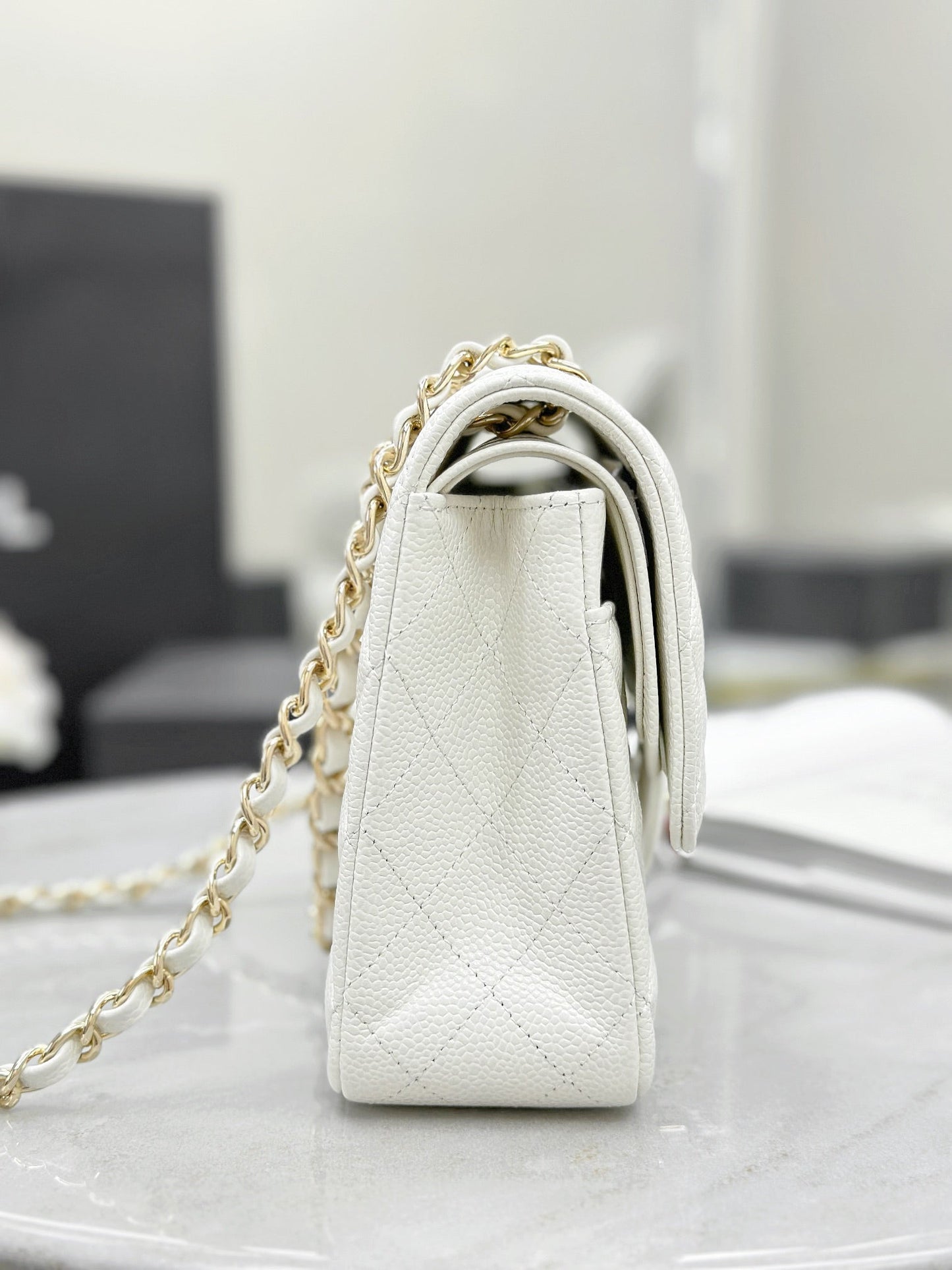ππππ¦ White Ball Gold--lambskin