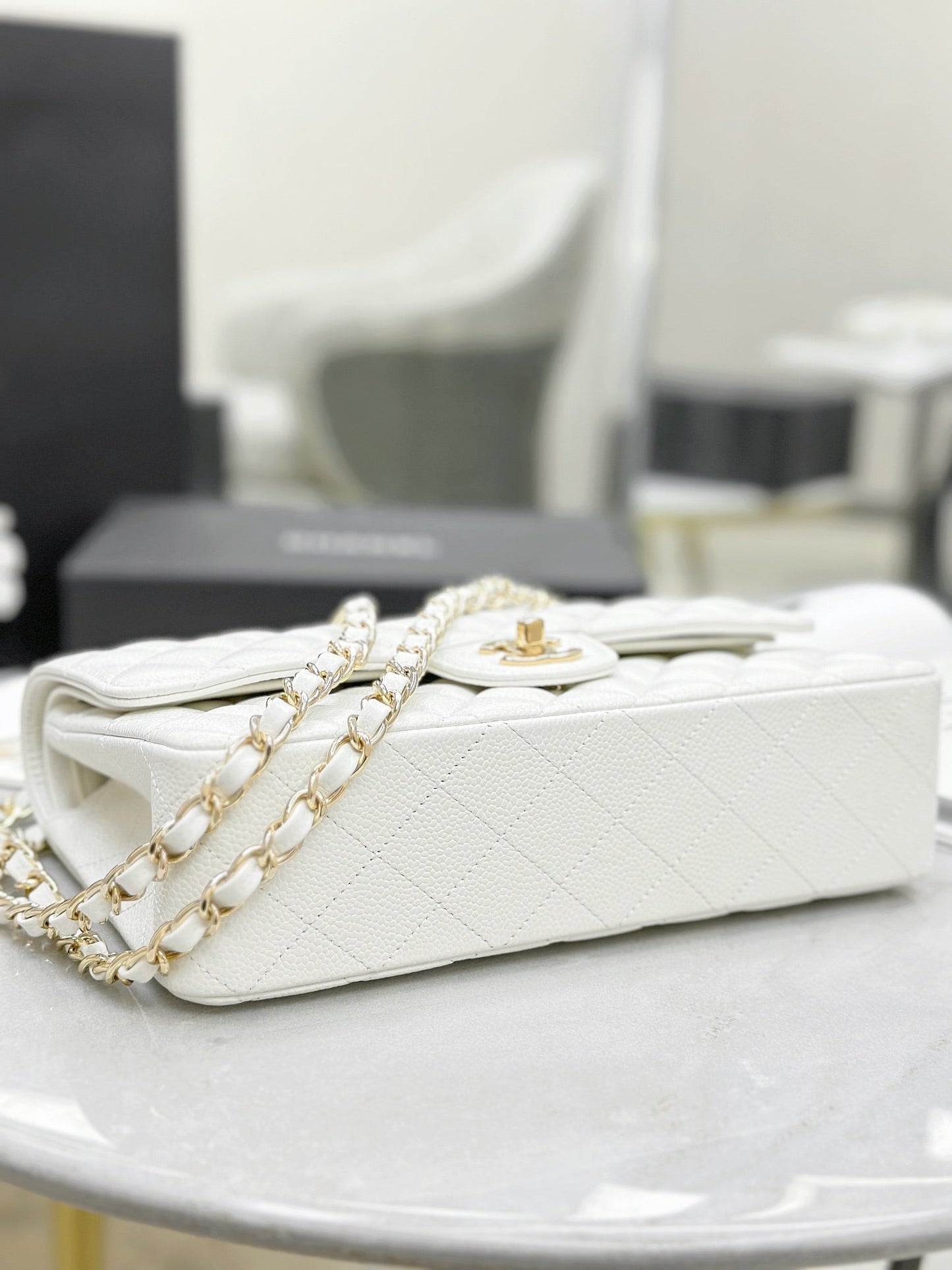 ππππ¦ White Ball Gold--lambskin