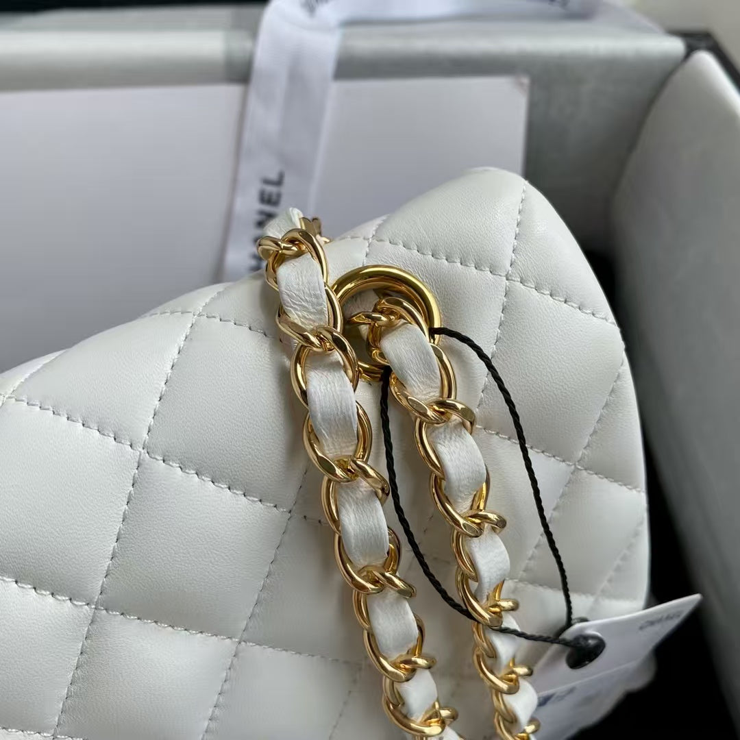 ππππ¦ White Ball Gold--lambskin