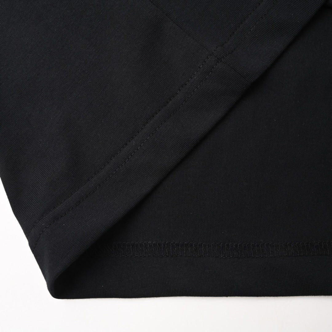 25ss Large logo pocket splash embroidery short-sleeved T-shirt
