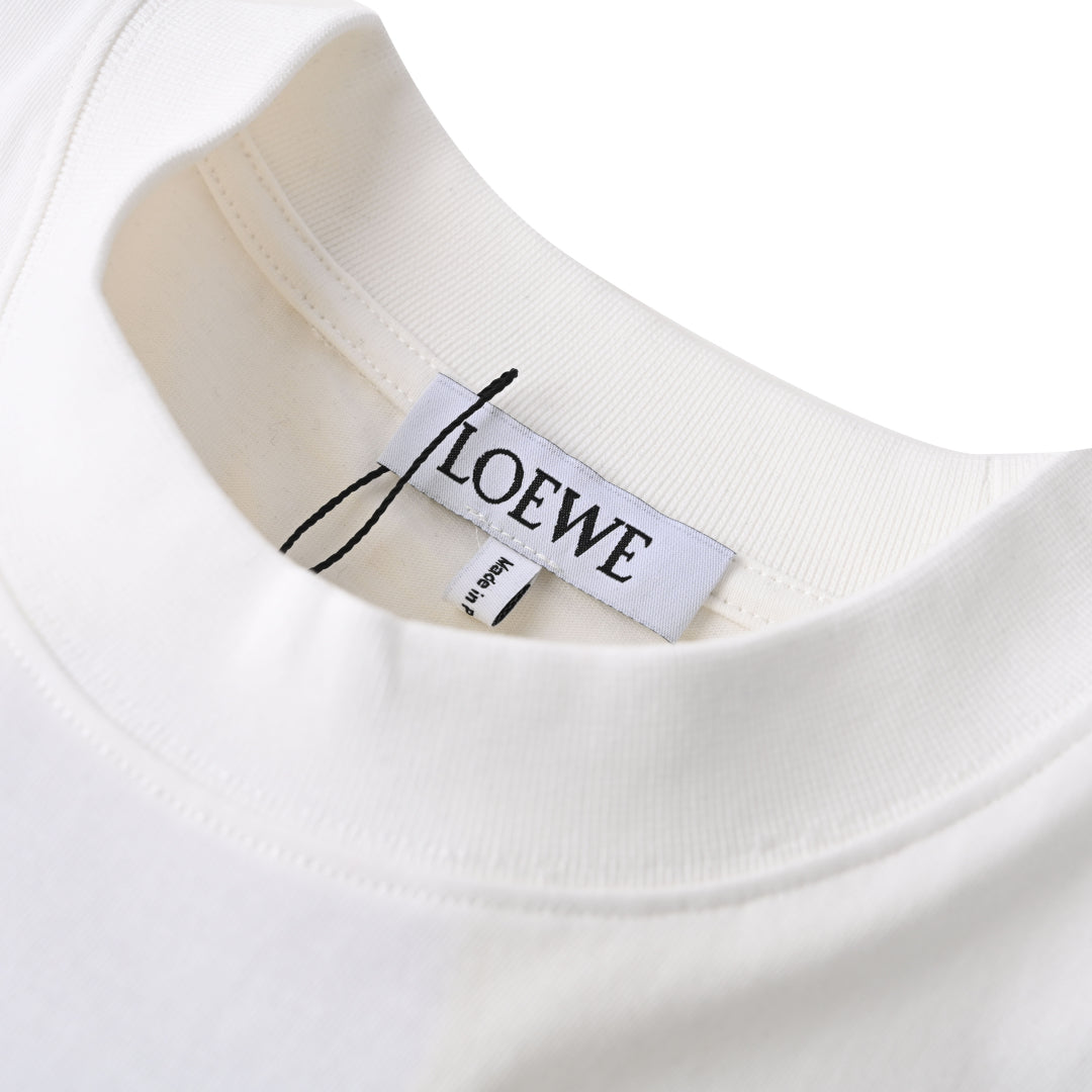 25ss Large logo pocket splash embroidery short-sleeved T-shirt