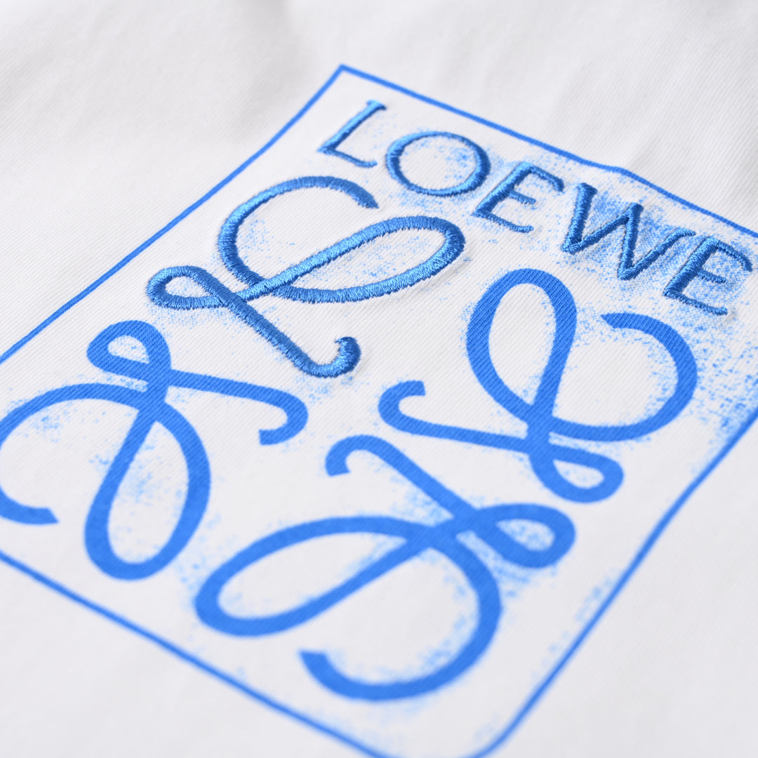 25ss Large logo pocket splash embroidery short-sleeved T-shirt