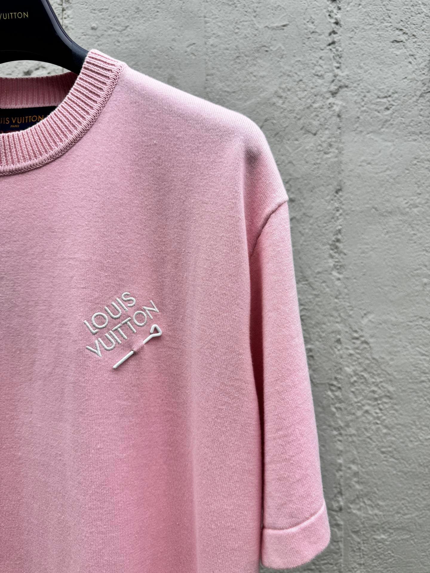 neon pin signature knitted t-shirt