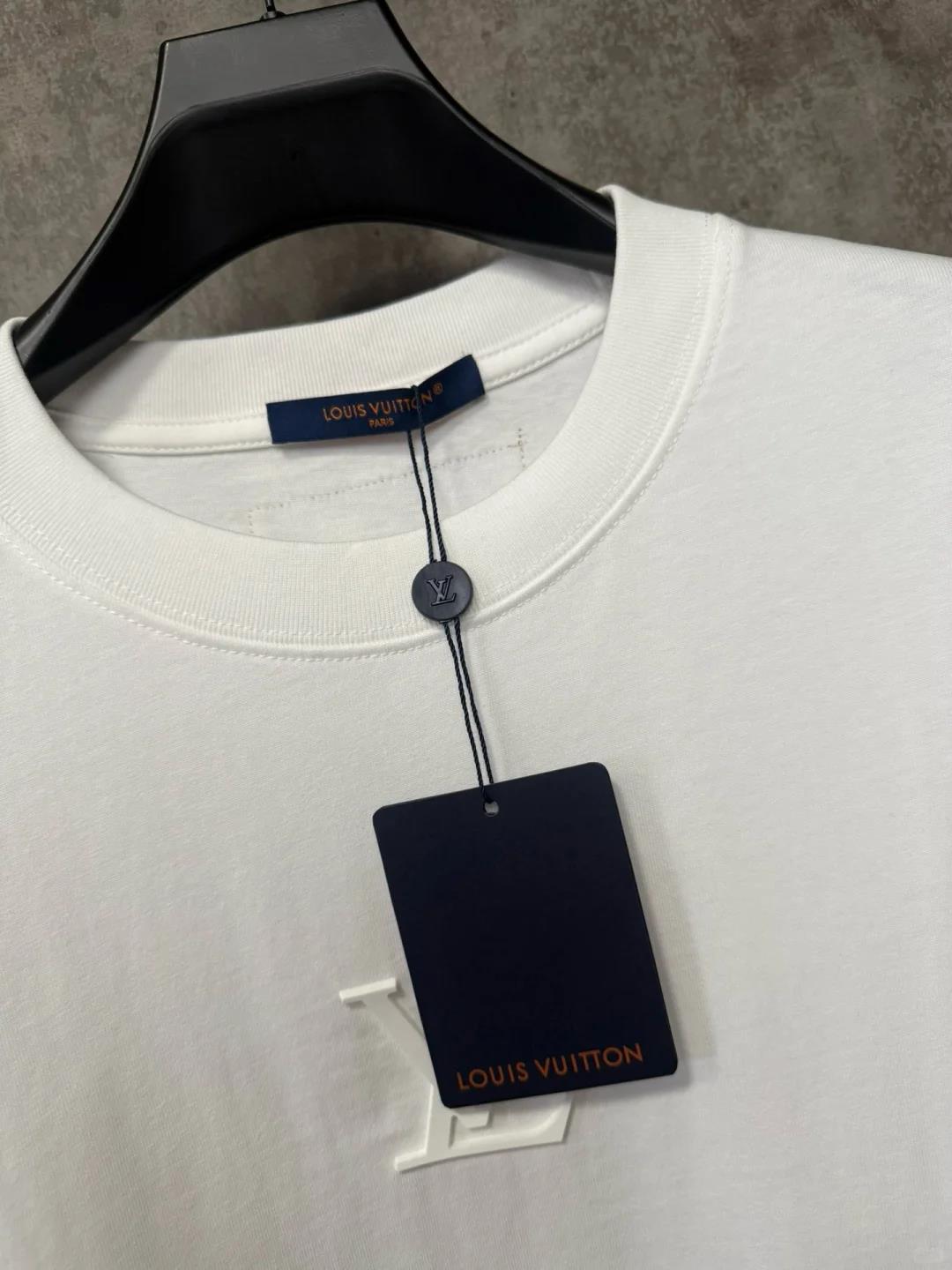 25ss front and rear logo 3D laminated short sleeved shirt