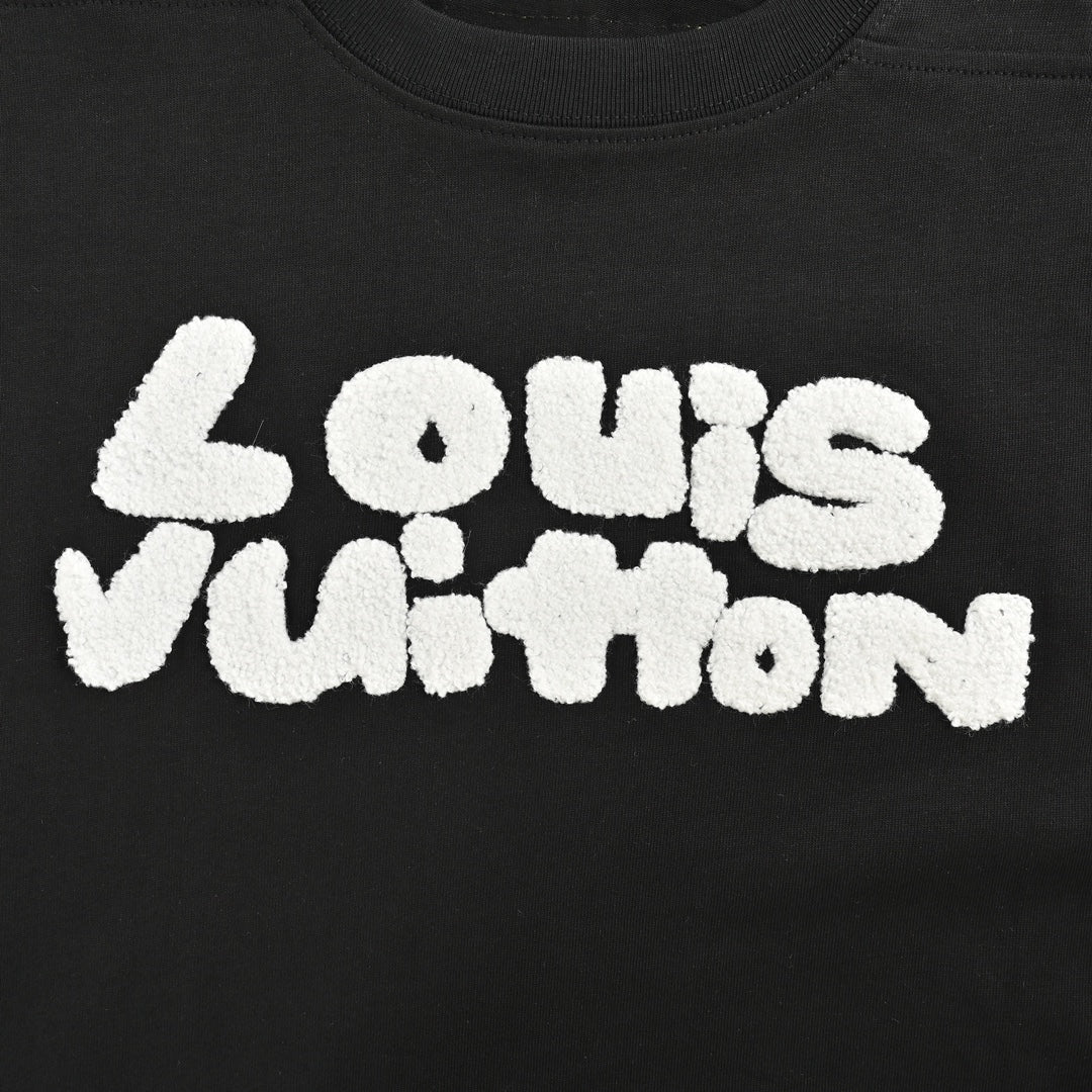 Towel embroidered letter short sleeves