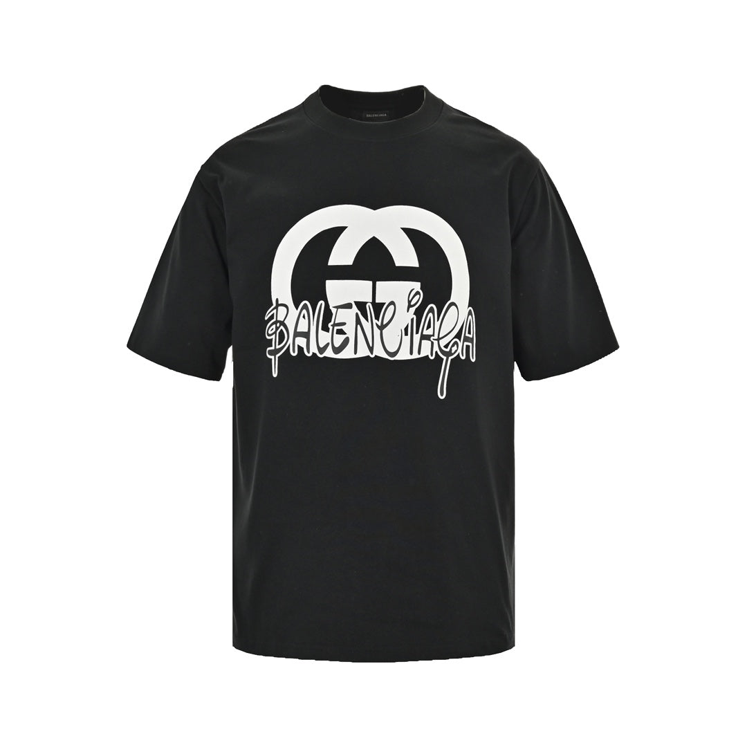 Joint double G letter logo printed short sleeves