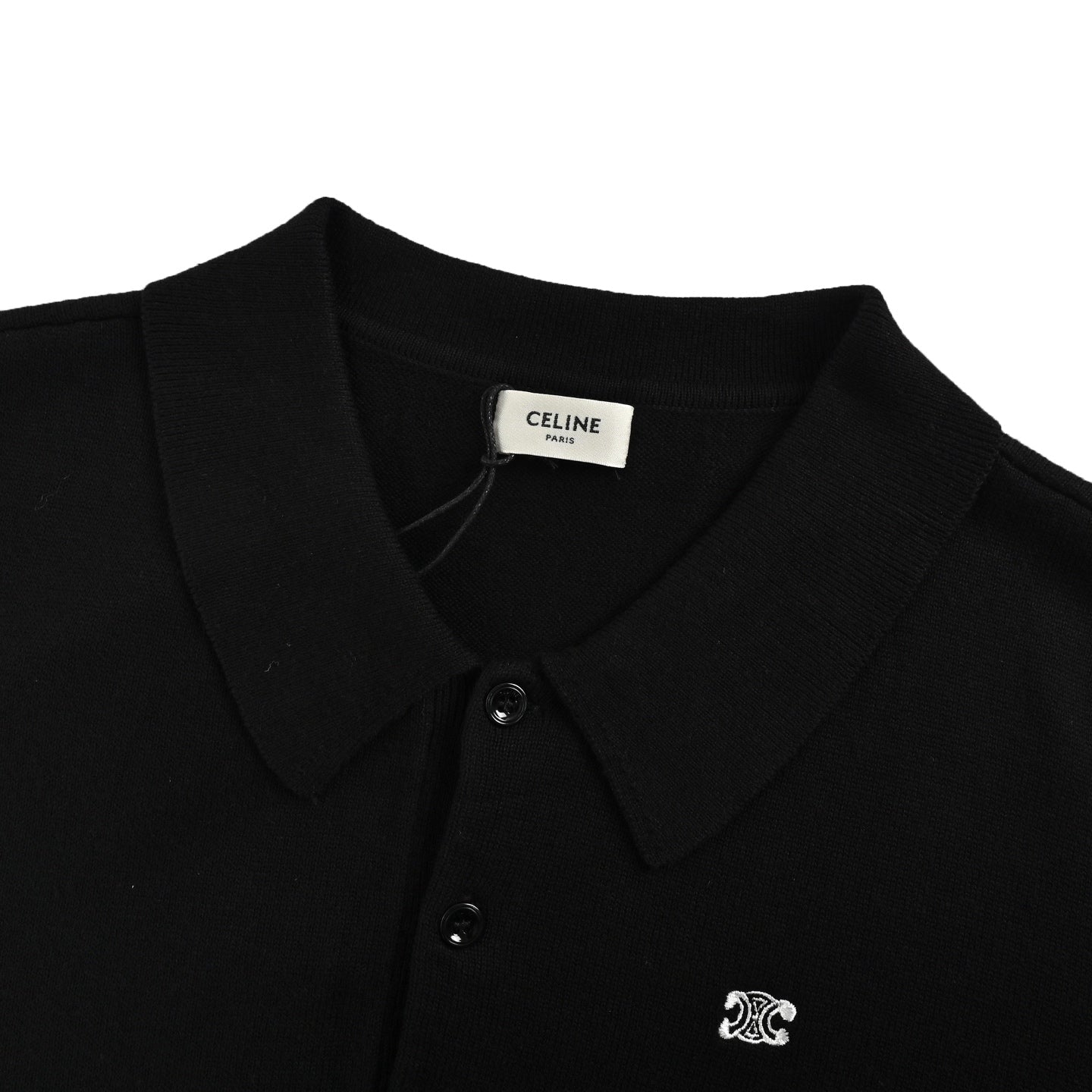 25ss Arc de Triomphe Embroidered Polo Knitted Short Sleeve