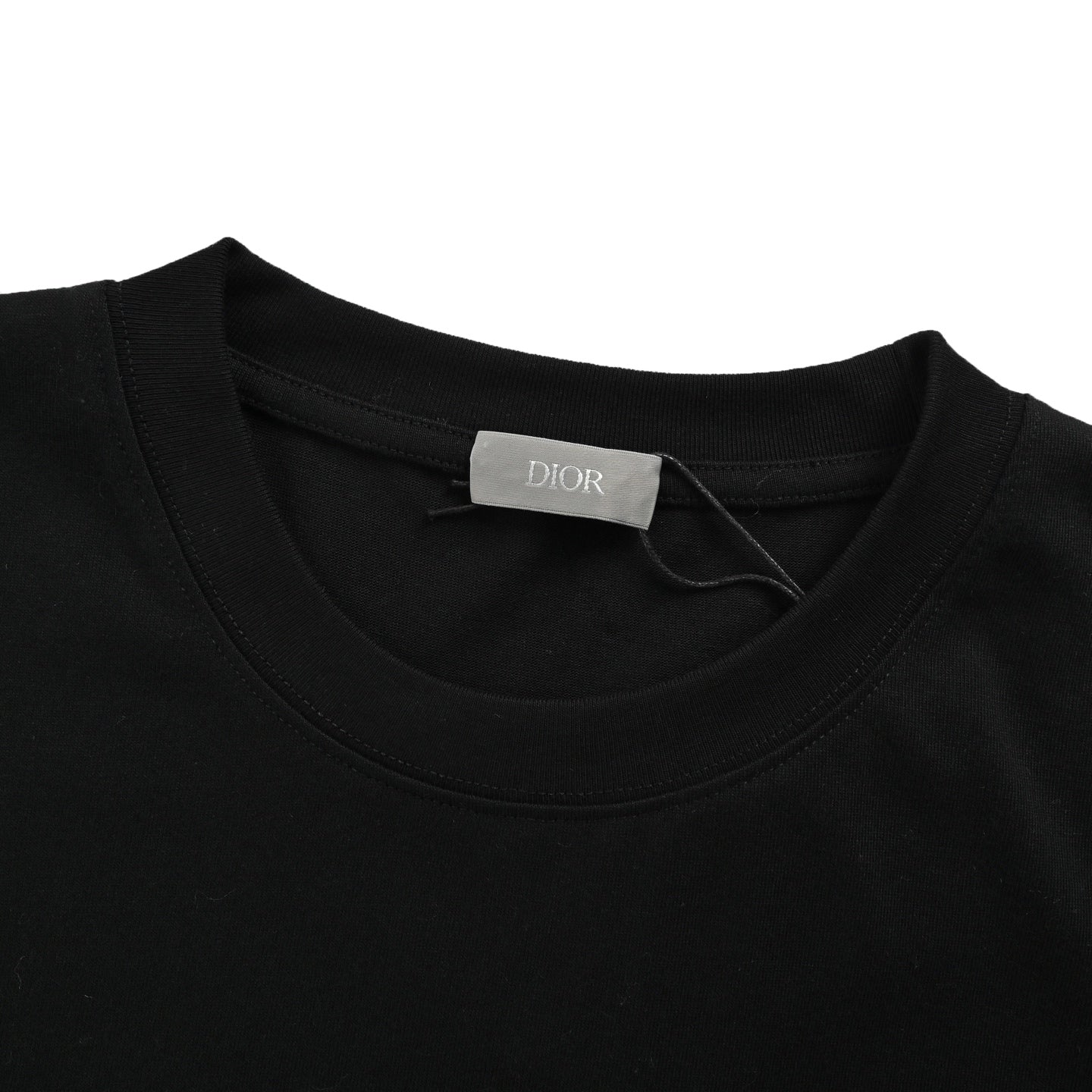 cursive signature embroidered lettering short sleeves