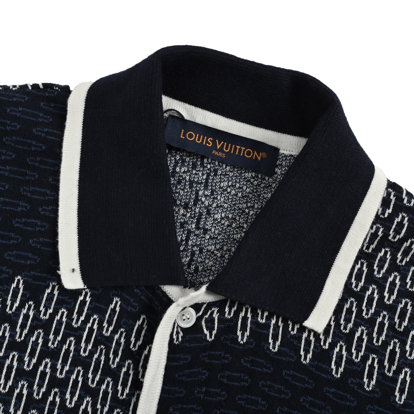 25ss checkerboard knitted short sleeve cardigan