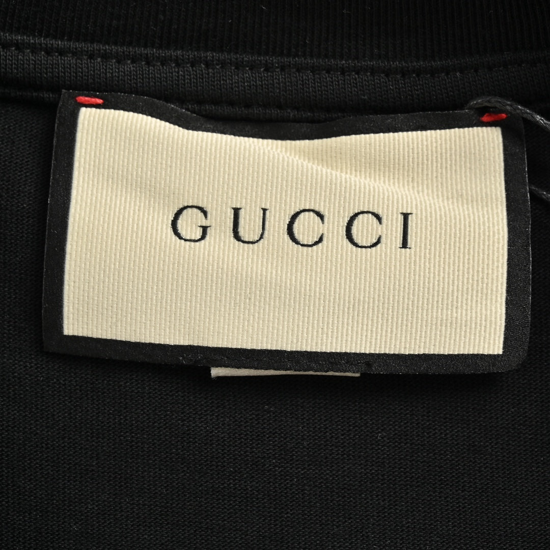Love tongue foam printed short sleeves