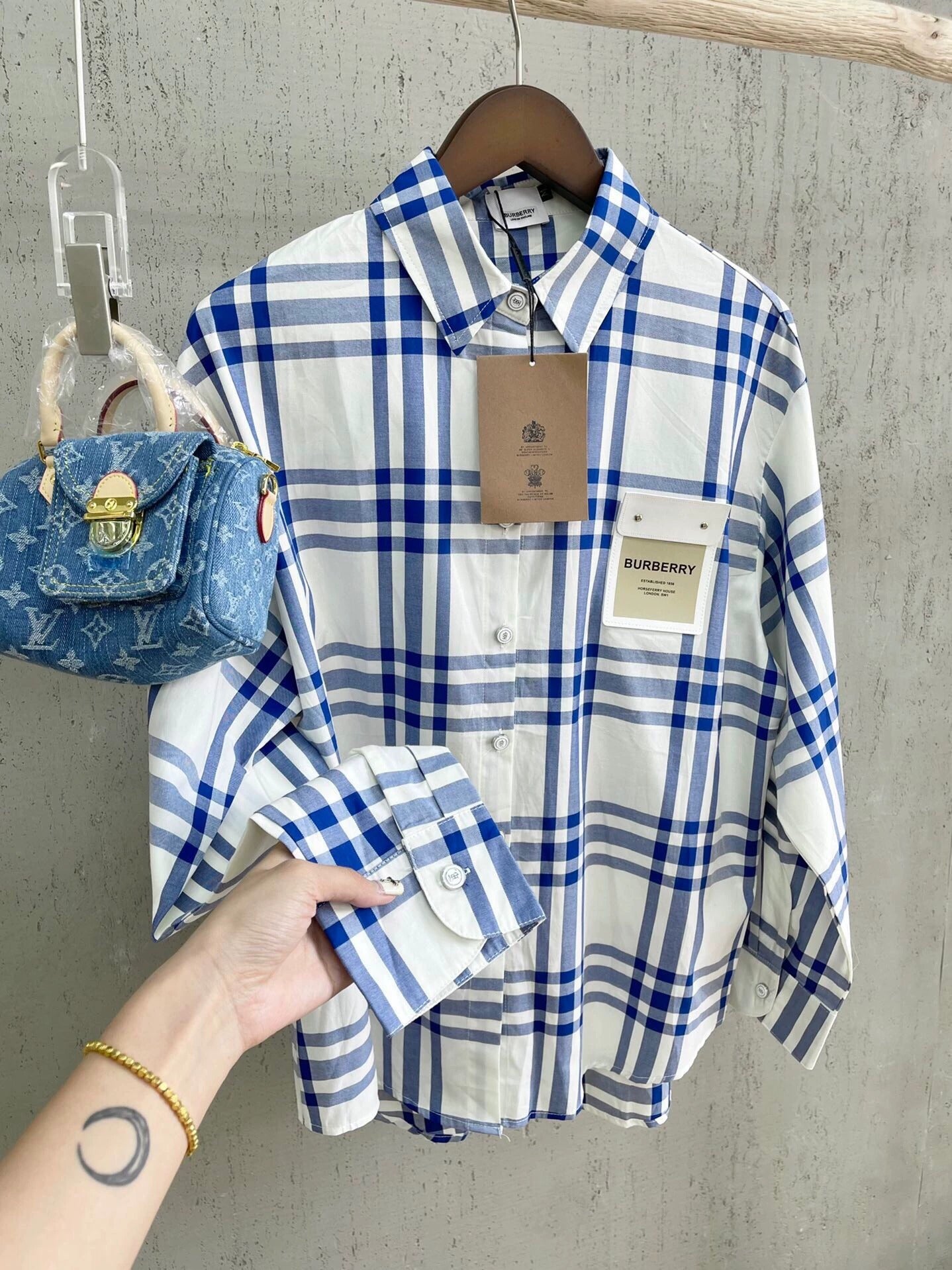 25 stripe plaid shirt
