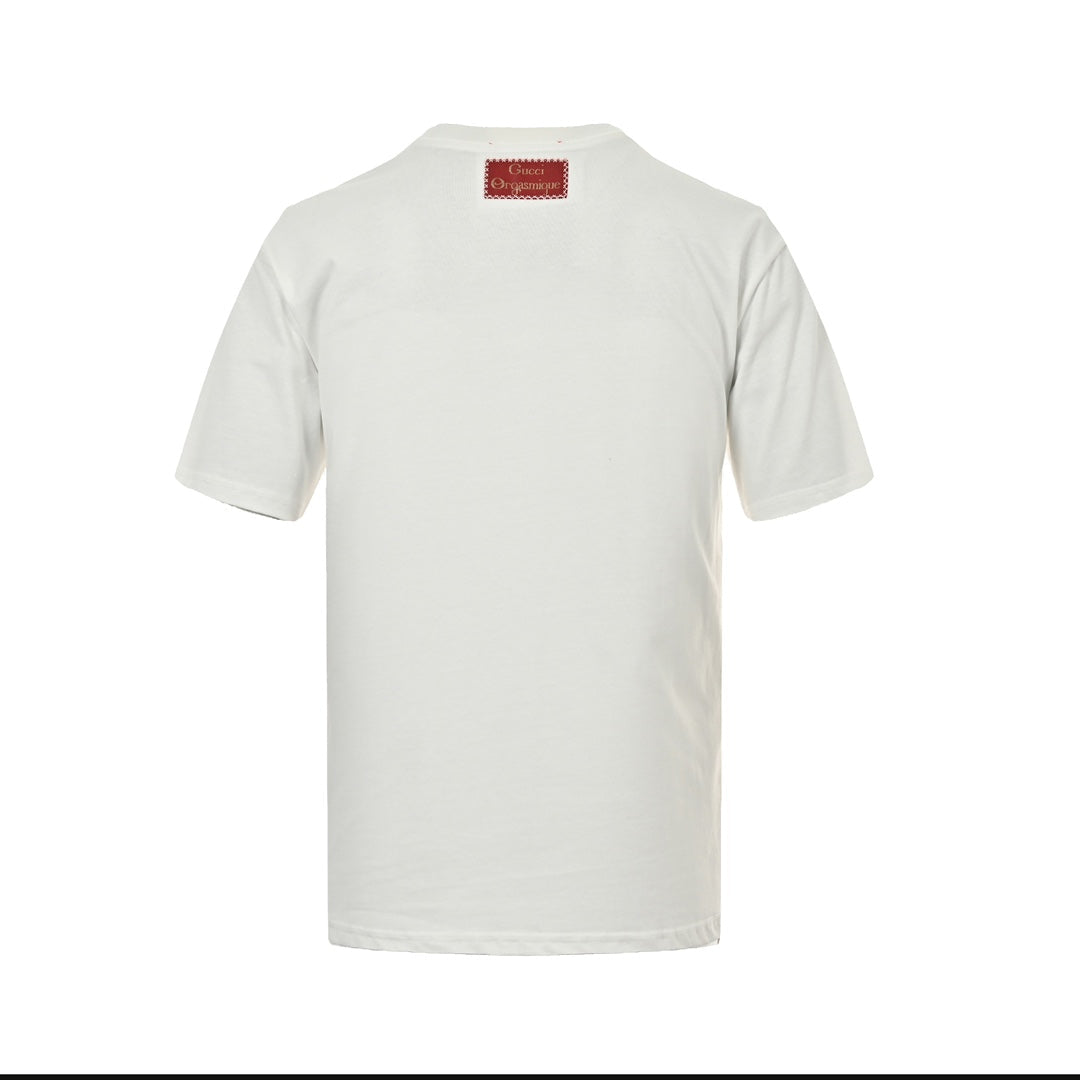 25ss Double G gold logo embroidered short sleeves