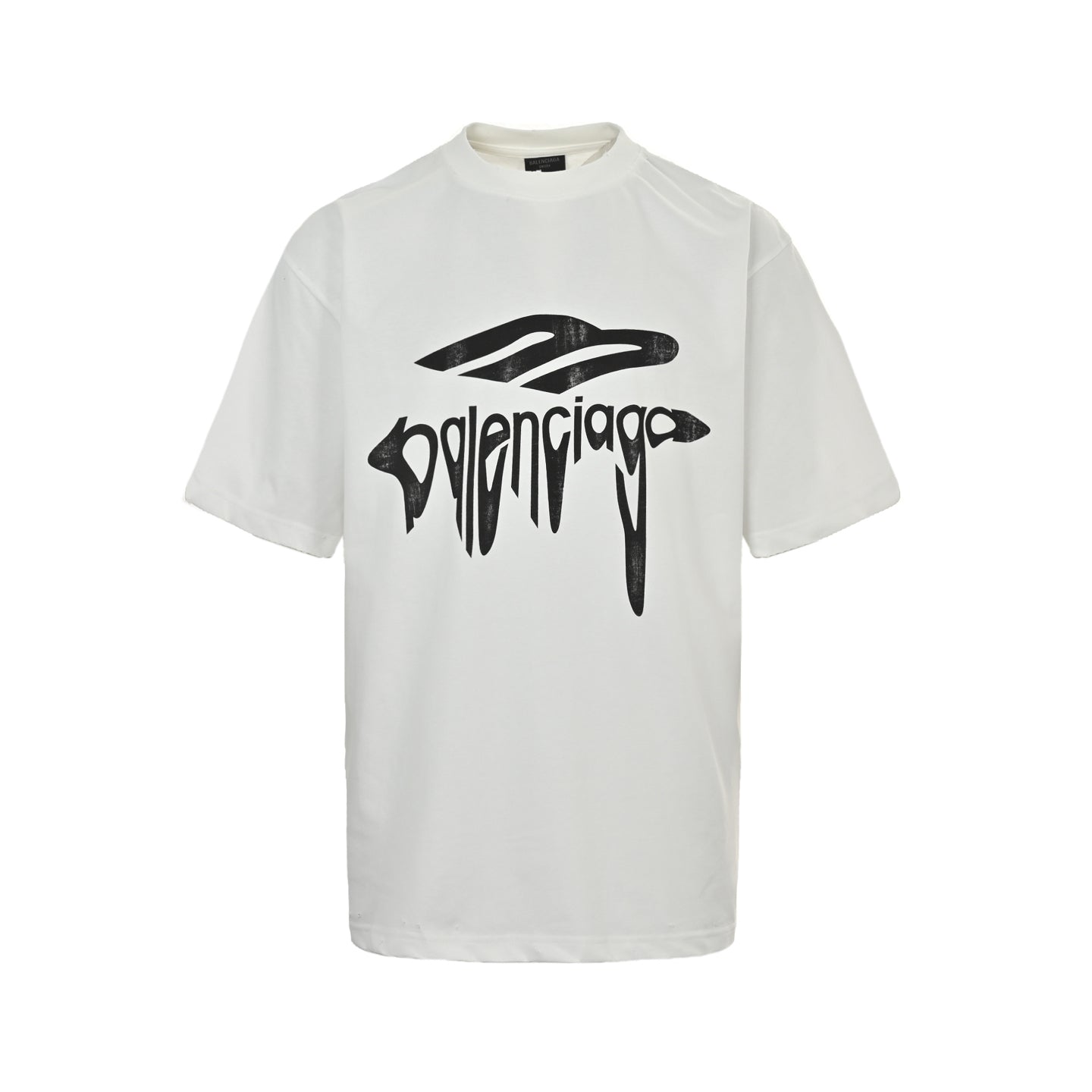 logo dissolving frayed short sleeves