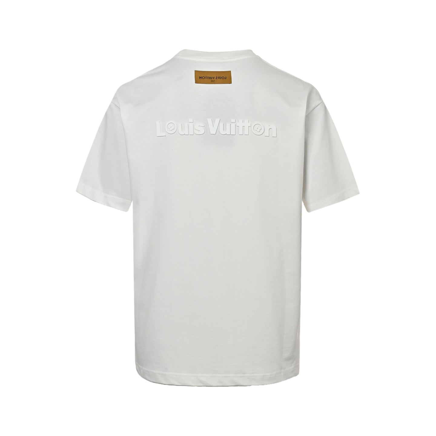25ss front and rear logo 3D laminated short sleeved shirt