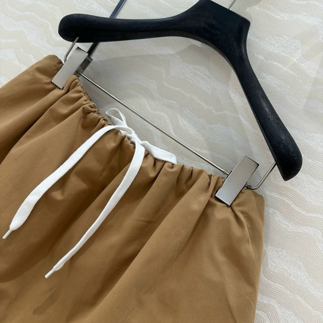 Double-layer flower bud puffy miniskirt