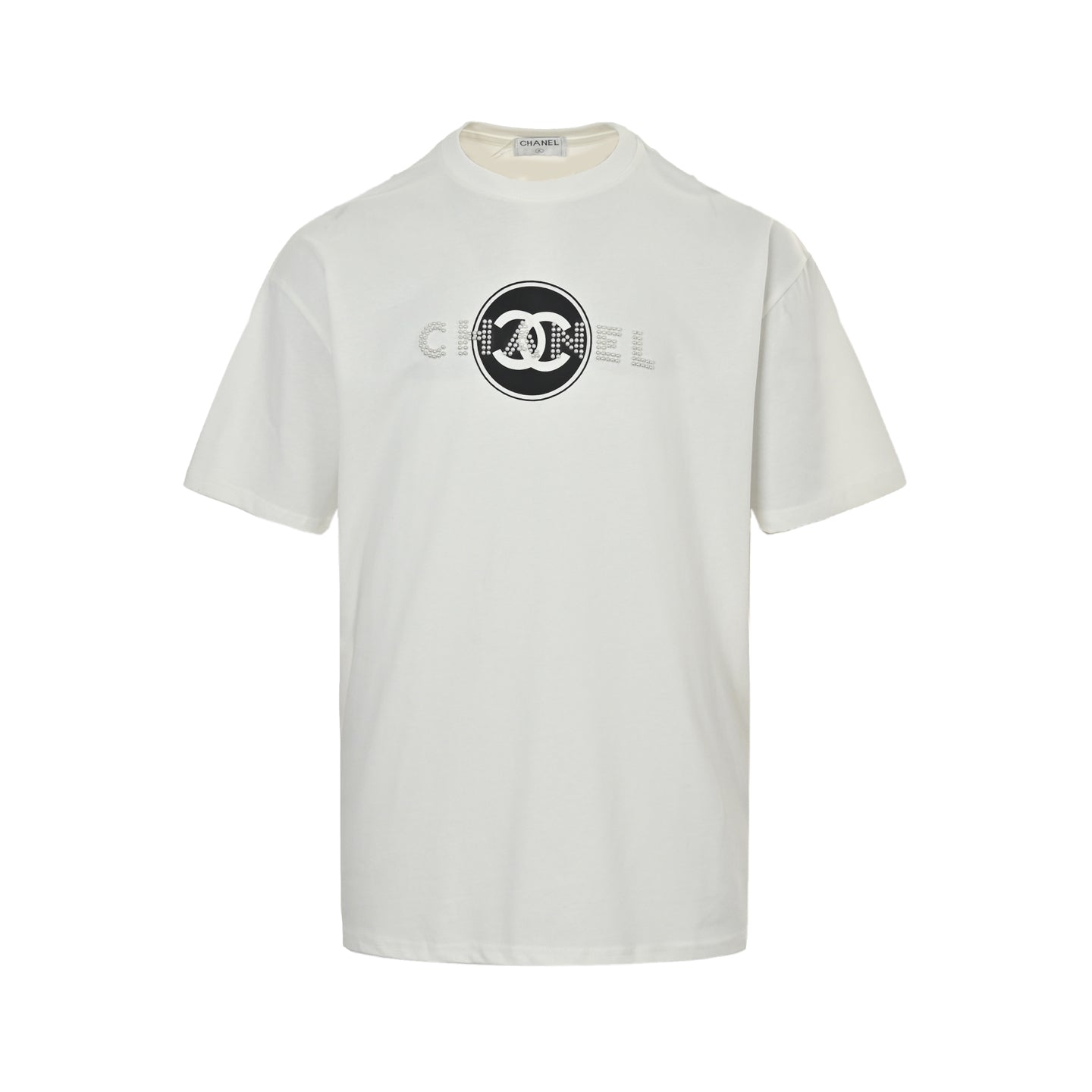 25ss pearl circle letter logo short sleeves