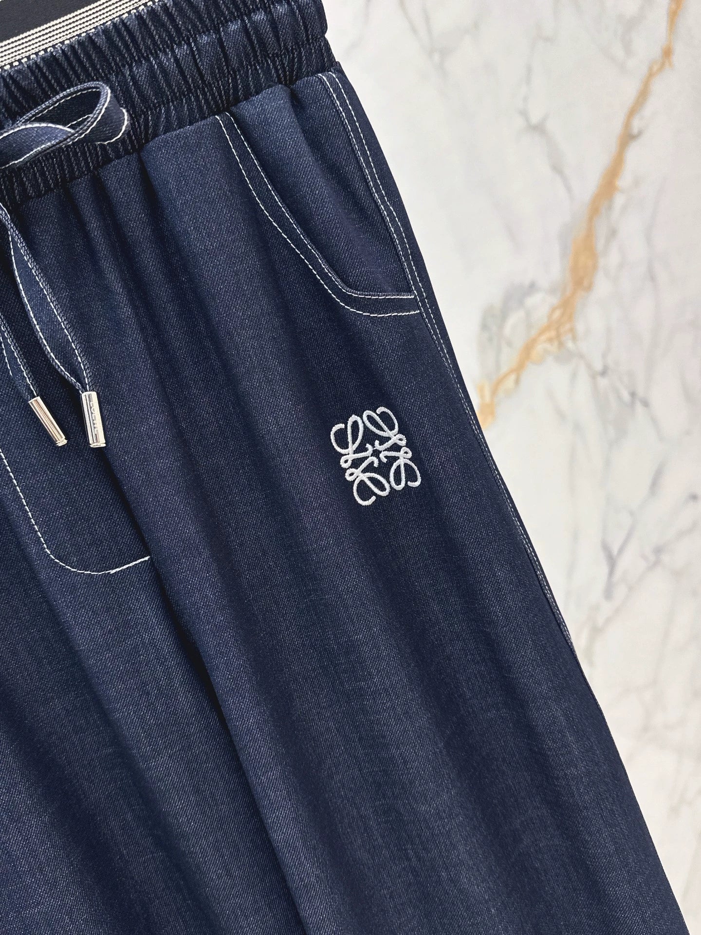 2025 Wide leg straight leg drawstring pants