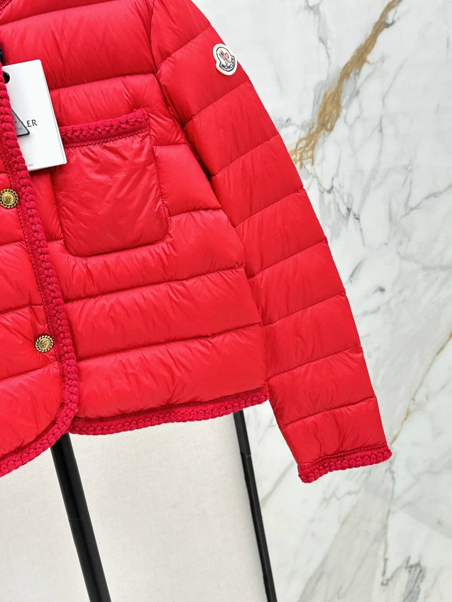 25fw Knitted and spliced down jacket