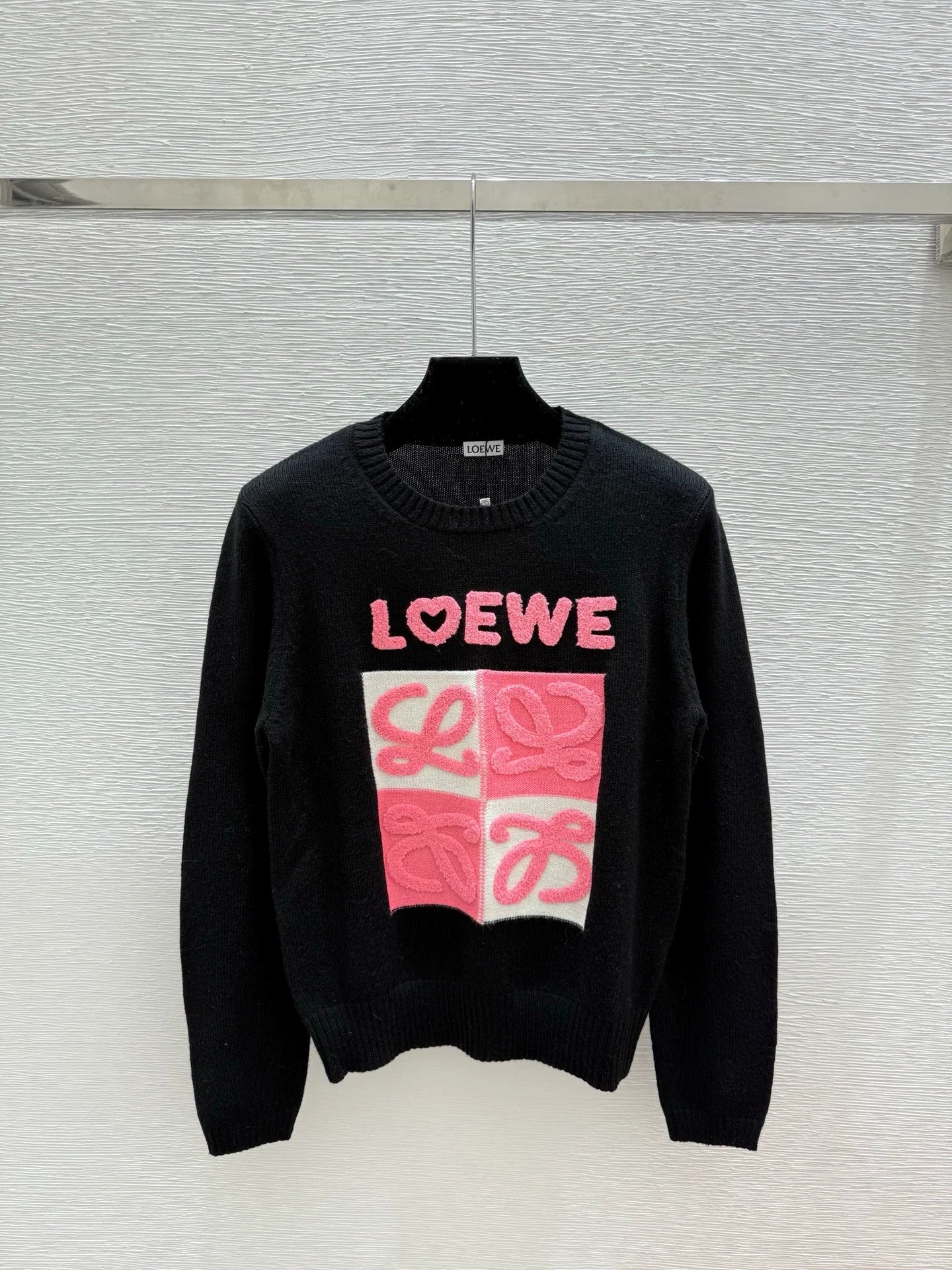 25fw Embroidered letter sweater