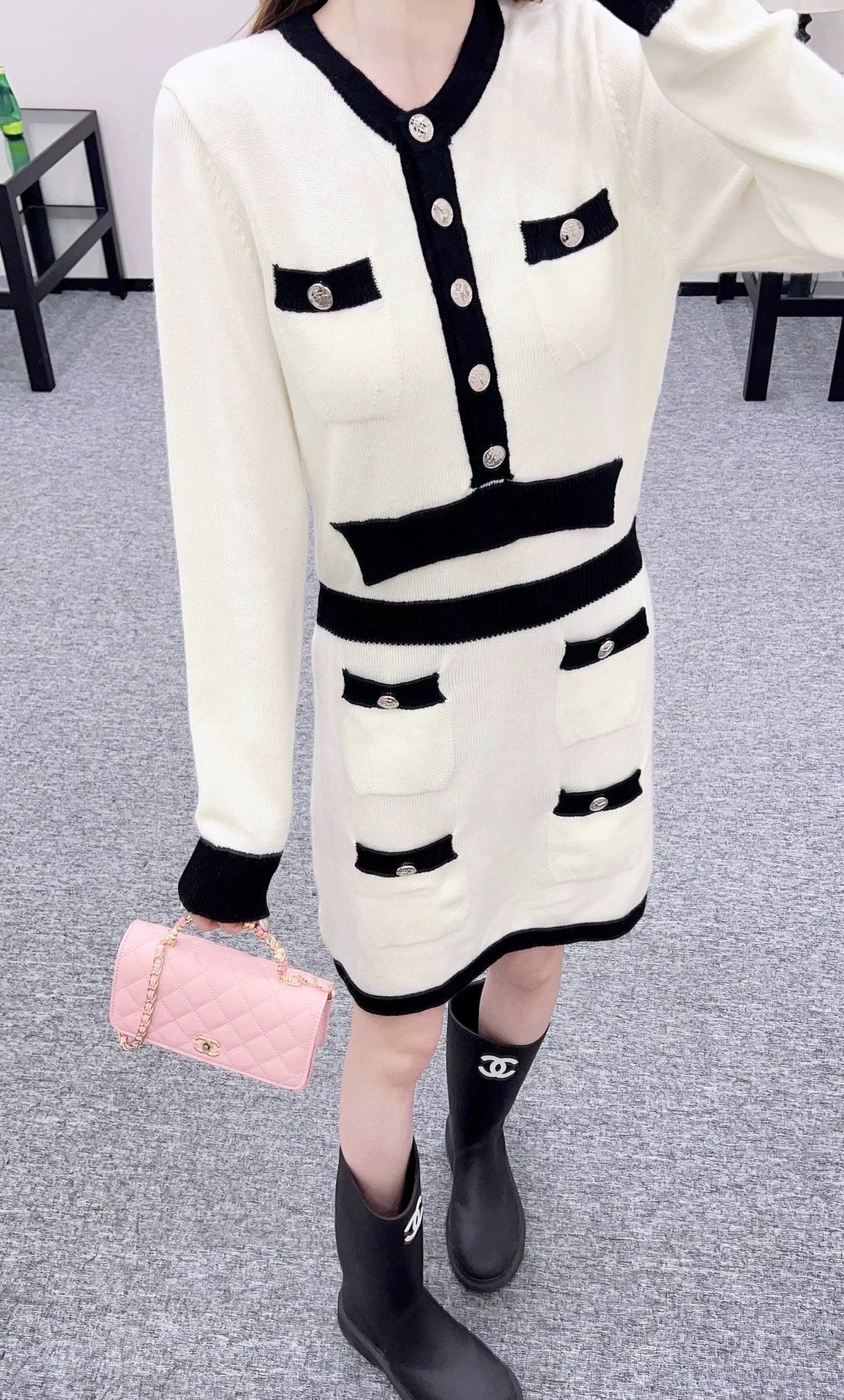 25fw knitted dress