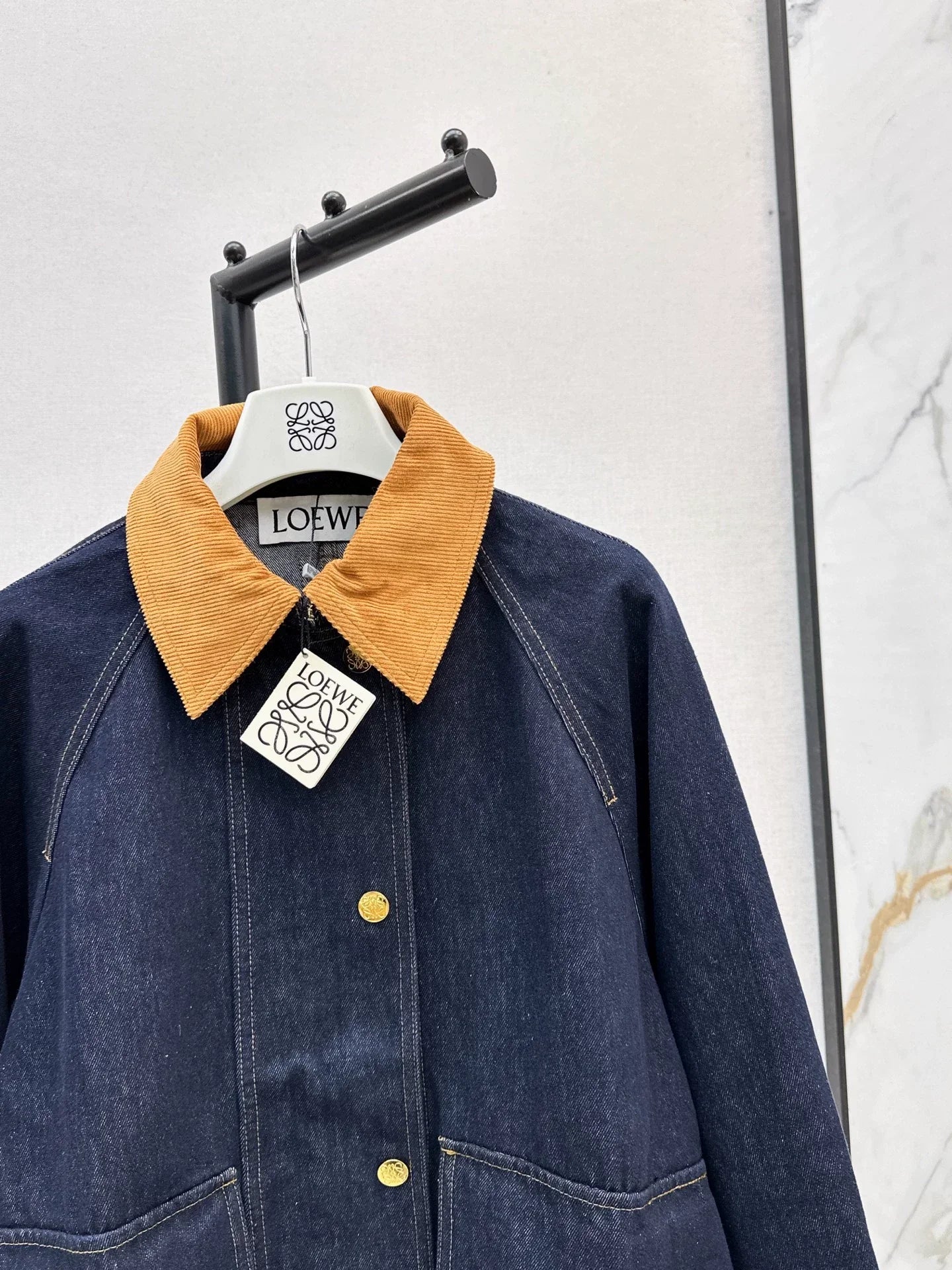 25fw Collar denim jacket